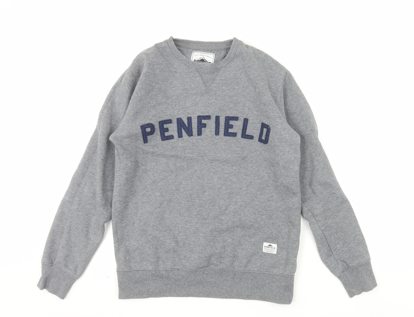 Penfield Mens Grey Small Crew Neck Pullover Sweatshirt