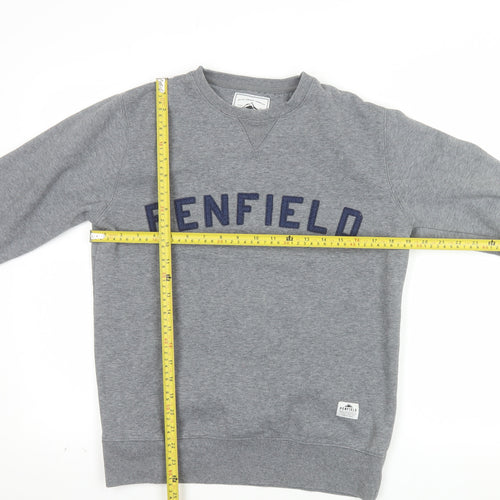Penfield Mens Grey Small Crew Neck Pullover Sweatshirt