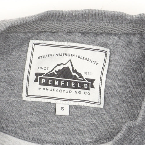 Penfield Mens Grey Small Crew Neck Pullover Sweatshirt