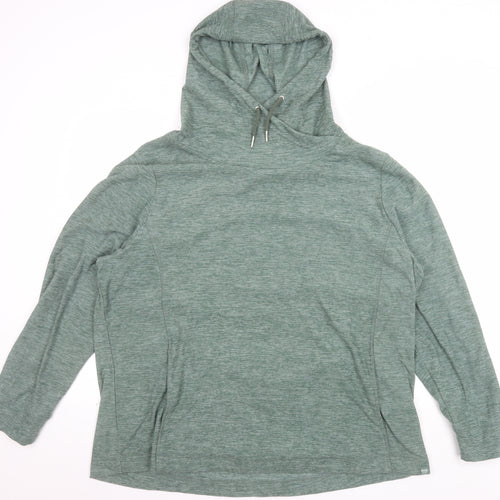 Regatta Great Outdoors Women’s Green Pullover Hoodie Size 22 Polyester
