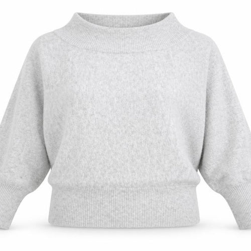 Pull&Bear Women Grey Roll Neck Wool Blend Relaxed Fit Jumper Size 12