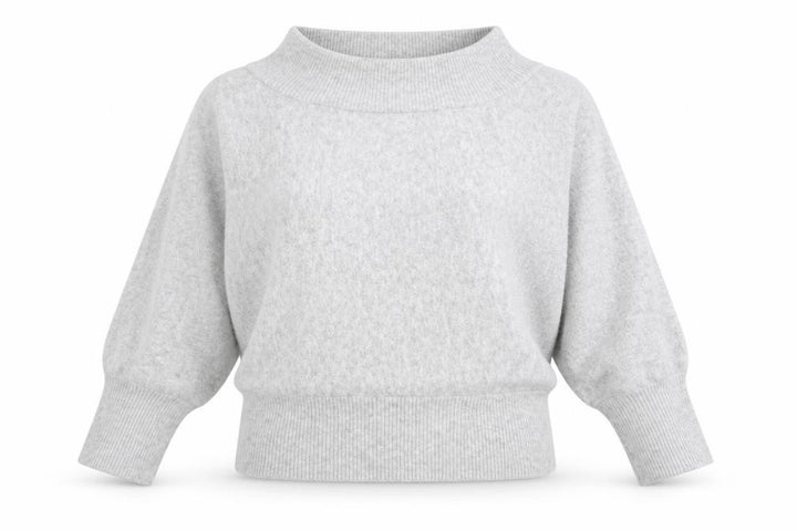 Pull&Bear Women Grey Roll Neck Wool Blend Relaxed Fit Jumper Size 12