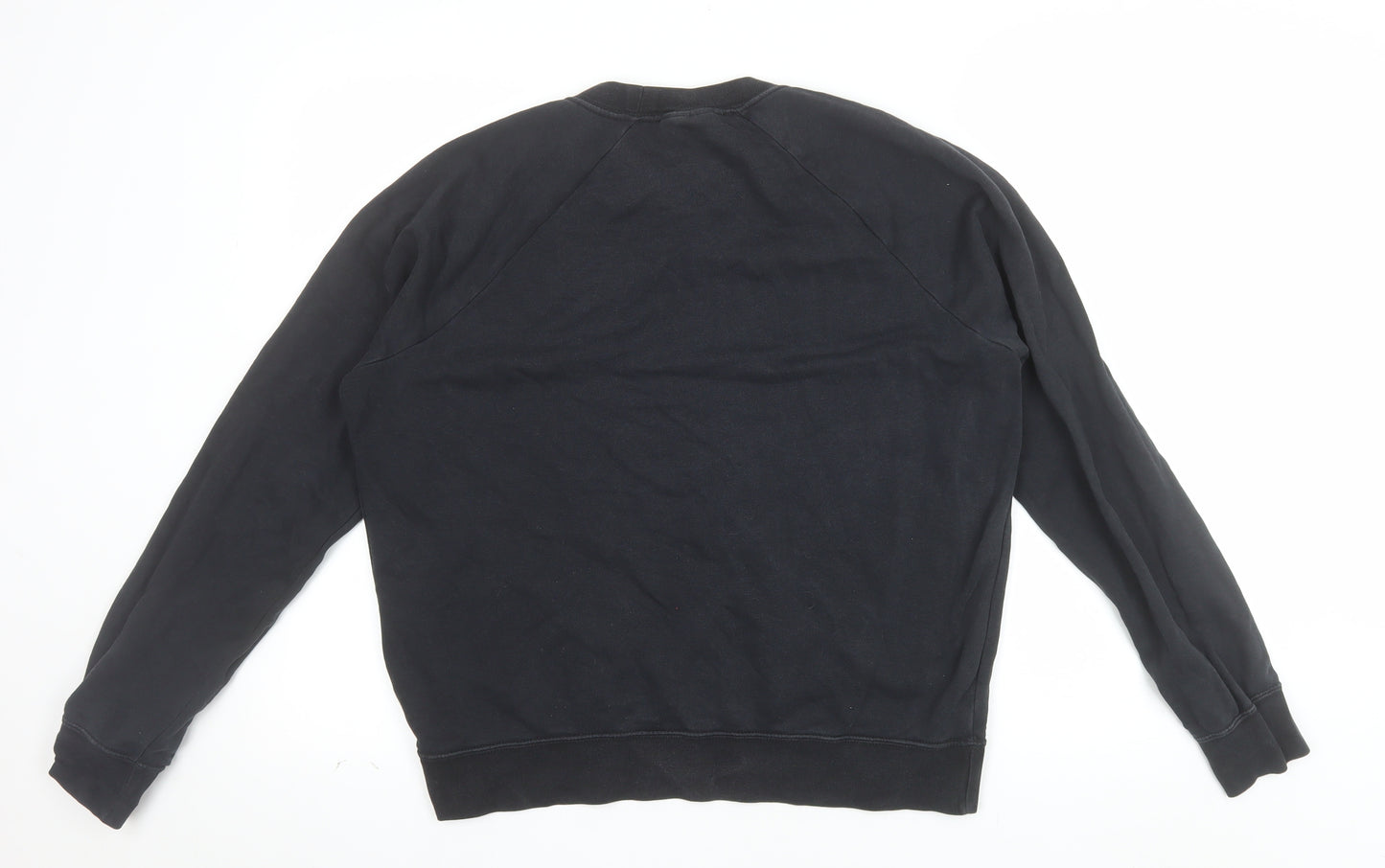 Nike Men's Black Crew Neck Pullover Sweatshirt M Logo Sportswear