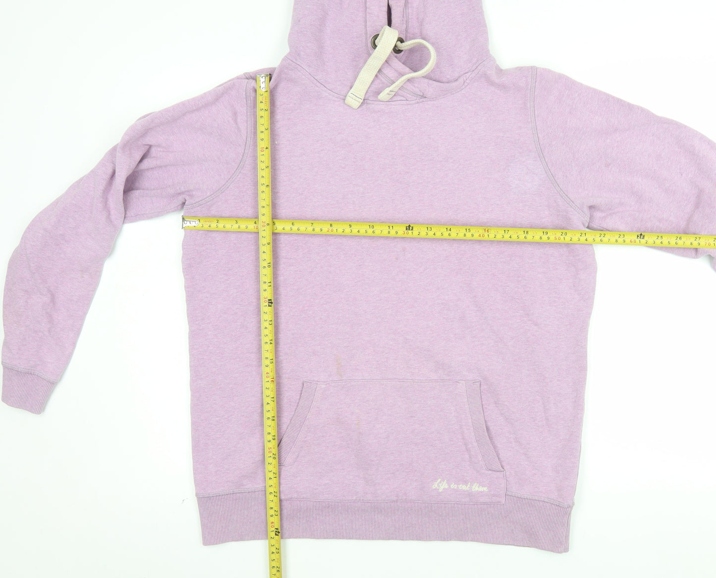 Fat Face Womens Pink Hoodie UK 10 Pullover Cotton Blend Hooded Sweatshirt