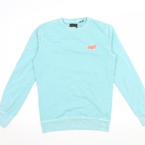Superdry Men's Blue XS Crew Neck Pullover Sweatshirt