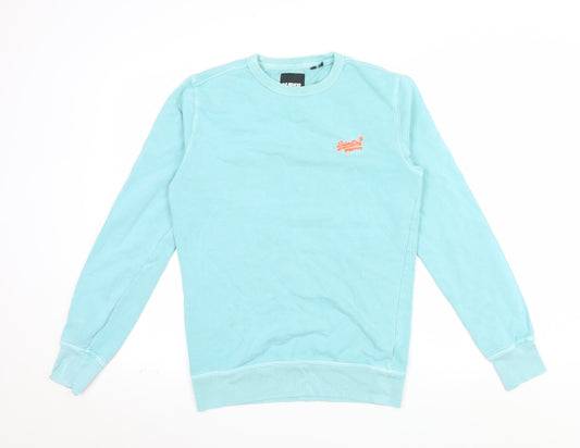 Superdry Men's Blue XS Crew Neck Pullover Sweatshirt