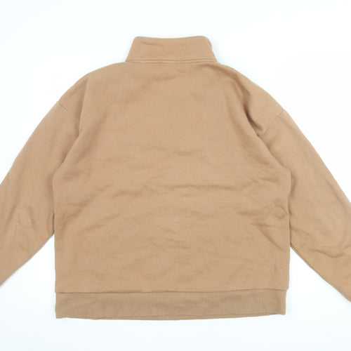 Active Women’s Beige 1/4 Zip Pullover Sweatshirt S