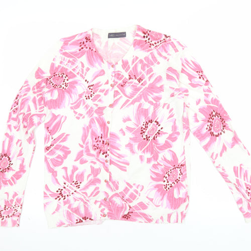 Marks and Spencer Womens Multicoloured Floral Cardigan Size 12