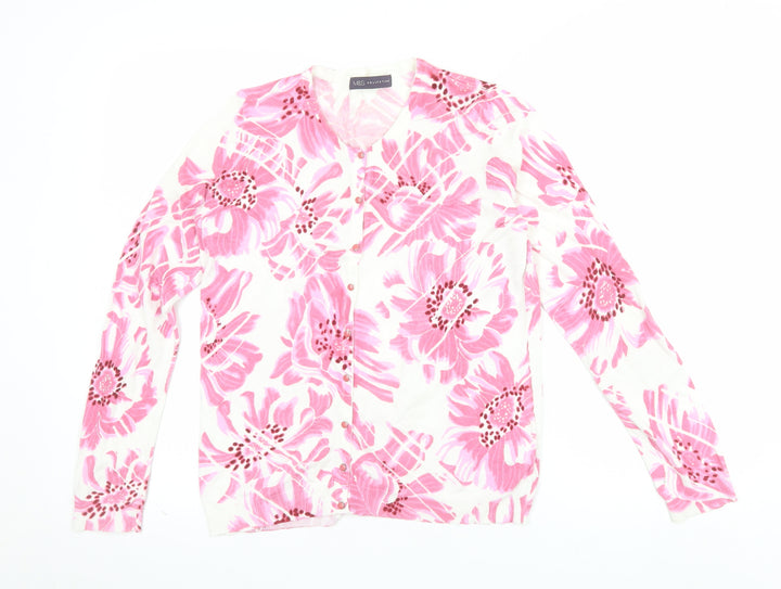 Marks and Spencer Womens Multicoloured Floral Cardigan Size 12