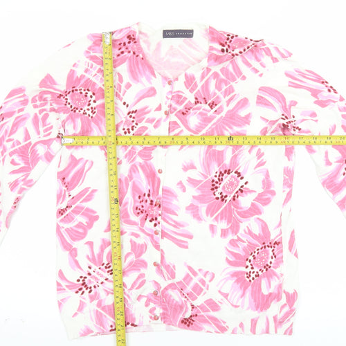 Marks and Spencer Womens Multicoloured Floral Cardigan Size 12