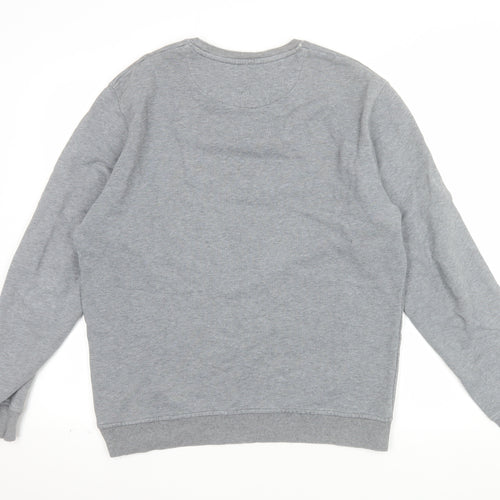 Lyle & Scott Men's Grey Cotton Crew Neck Sweatshirt Size L
