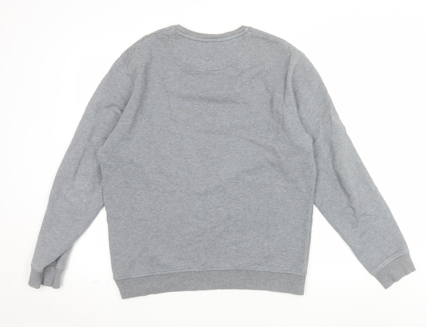Lyle & Scott Men's Grey Cotton Crew Neck Sweatshirt Size L