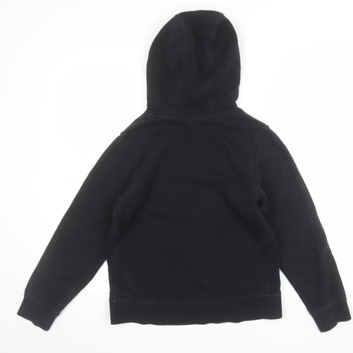 Nike Boys Black Pullover Hoodie M 10-12 Years Cotton Blend Logo Sweatshirt