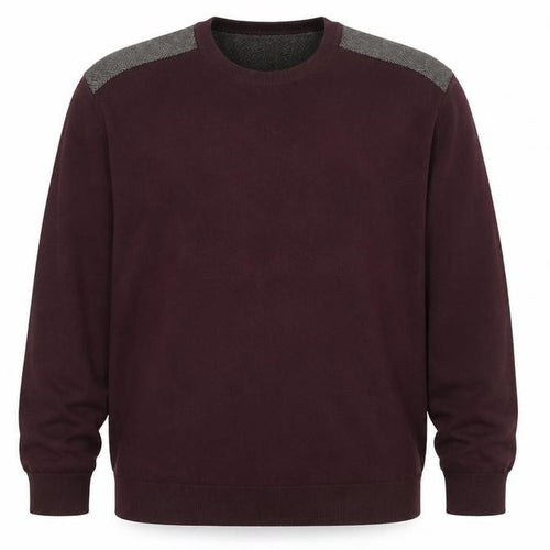 Burton Menswear Men's Brown XL Cotton Crew Neck Pullover Jumper