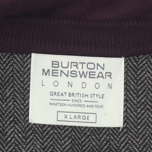 Burton Menswear Men's Brown XL Cotton Crew Neck Pullover Jumper
