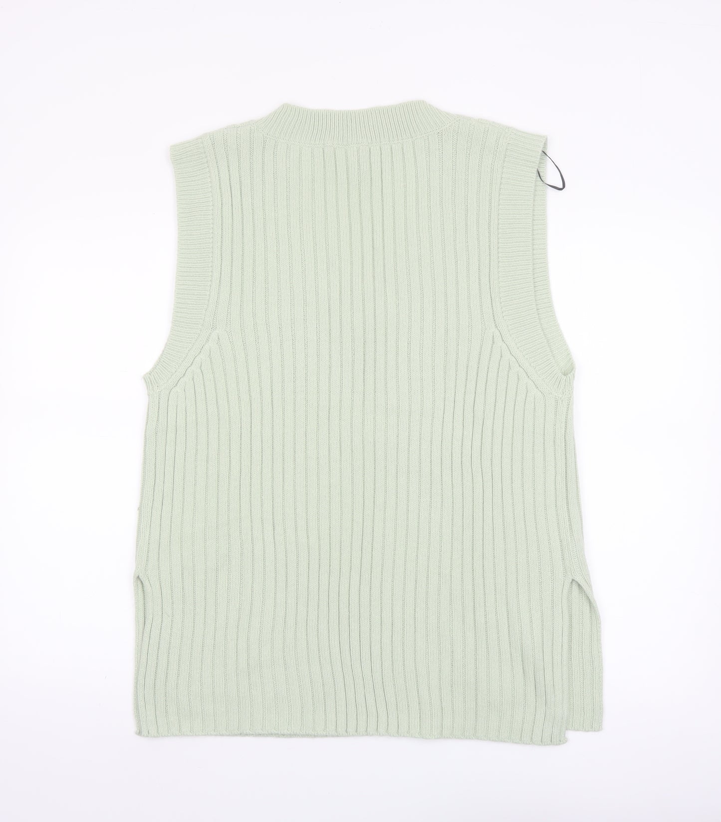 H&M Divided Women’s Green Sleeveless V-Neck Knit Vest Size 12