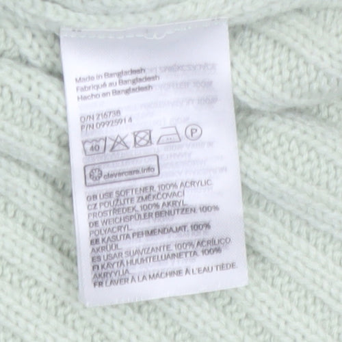 H&M Divided Women’s Green Sleeveless V-Neck Knit Vest Size 12
