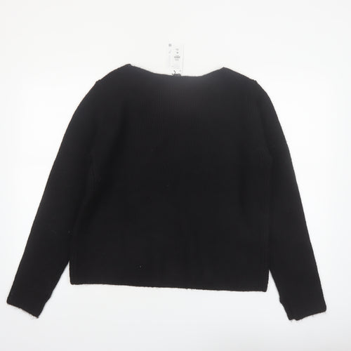 Primark Womens Black XL Crew Neck Long Sleeve Knit Jumper