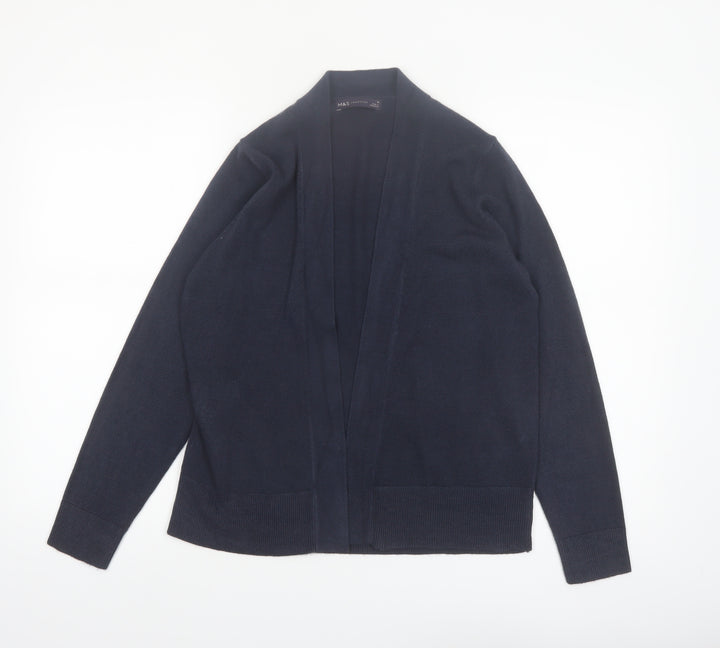 Marks and Spencer Womens Black M Cardigan Knit Open Front
