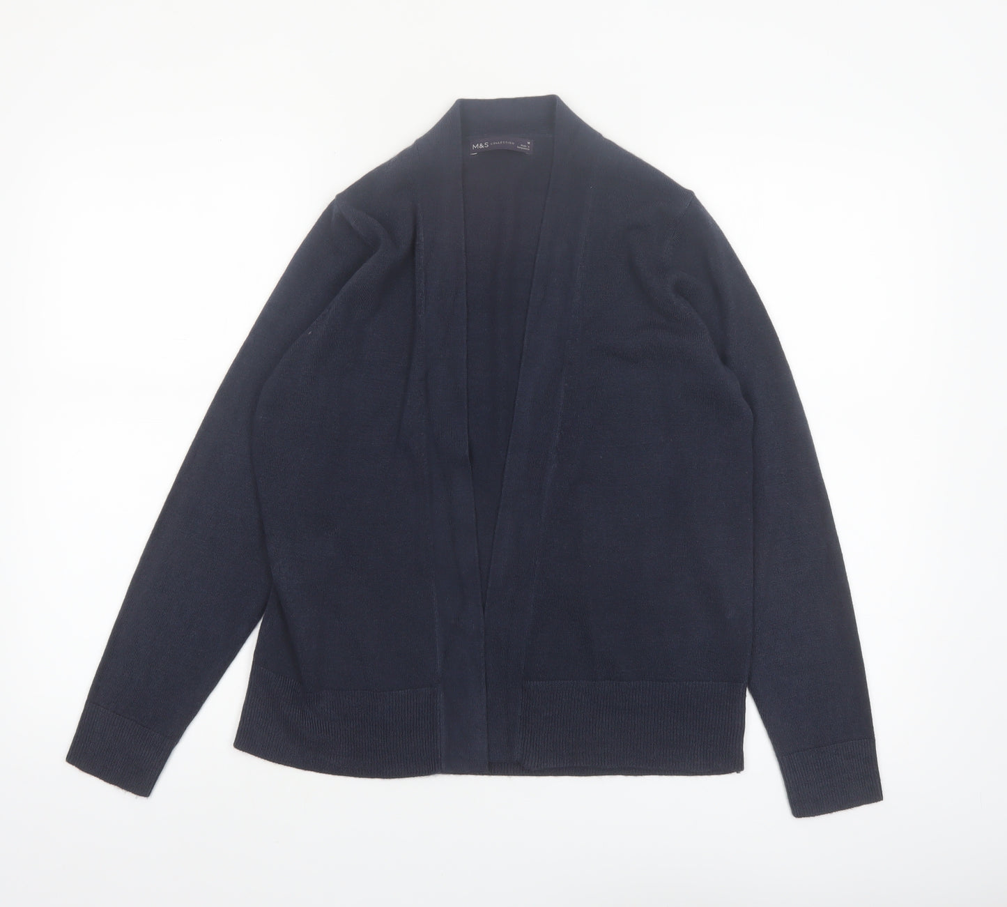 Marks and Spencer Womens Black M Cardigan Knit Open Front