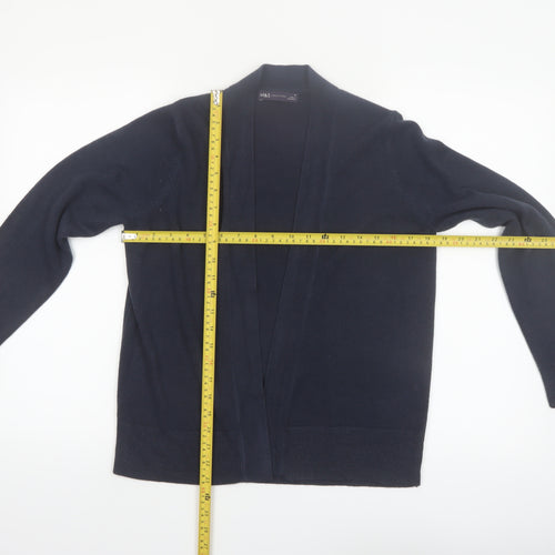 Marks and Spencer Womens Black M Cardigan Knit Open Front
