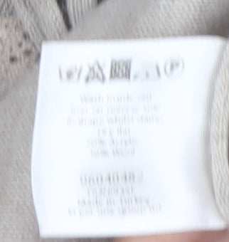 Marks and Spencer Per Una Beige Knit Tunic Jumper Womens Size 16 Scoop Neck