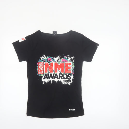 Bench Women's Black NME Awards 2009 Crew T-Shirt Size L