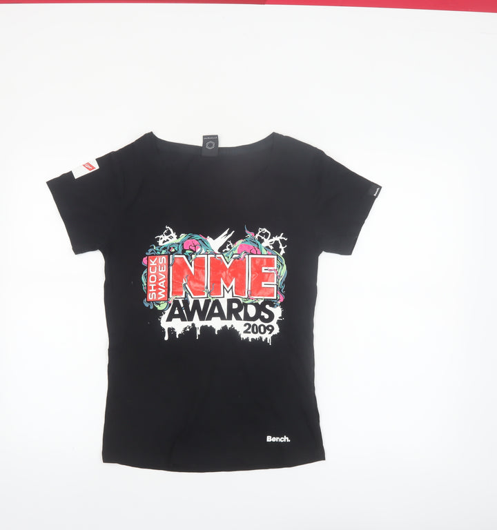 Bench Women's Black NME Awards 2009 Crew T-Shirt Size L