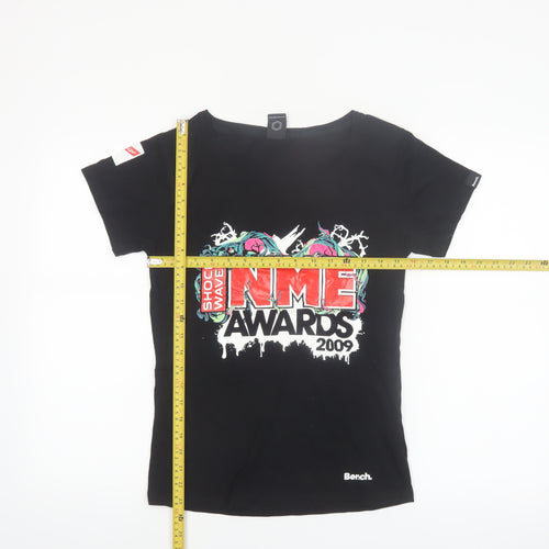 Bench Women's Black NME Awards 2009 Crew T-Shirt Size L