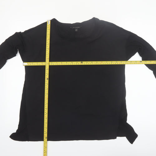 Banana Republic Women's Black XS Long Sleeve Modal Blouse