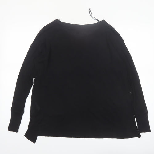Banana Republic Women's Black XS Long Sleeve Modal Blouse