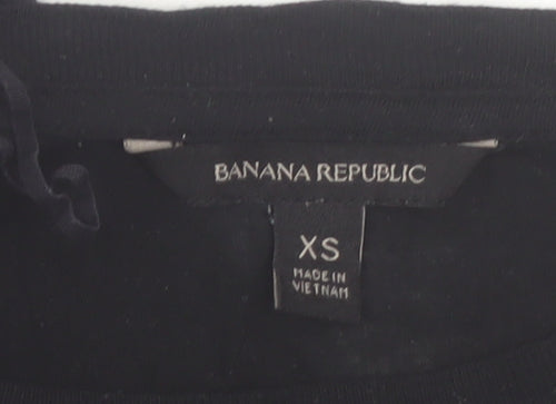 Banana Republic Women's Black XS Long Sleeve Modal Blouse
