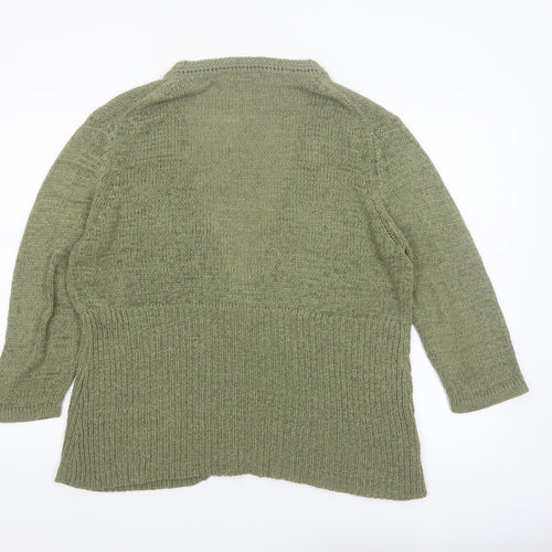 Marks and Spencer Women's Green Size 16 Knit Cardigan