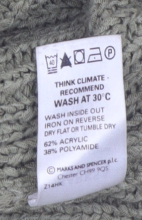 Marks and Spencer Women's Green Size 16 Knit Cardigan
