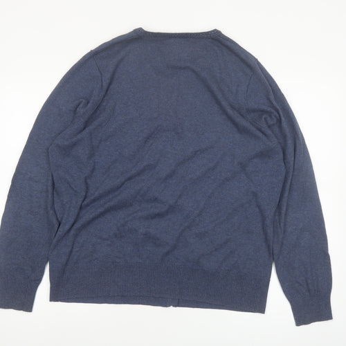 Mantaray Women’s Blue 100% Cotton Cardigan Size 20 Classic Style