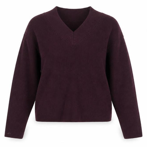 Marks and Spencer Women Purple V-Neck Knit Jumper Size S