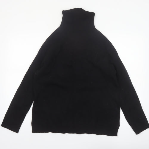 No. Eleven Women's Black Wool Cashmere Roll Neck Jumper M