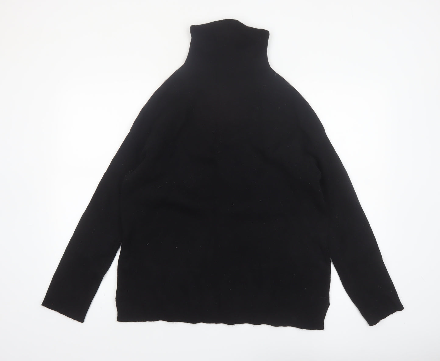No. Eleven Women's Black Wool Cashmere Roll Neck Jumper M