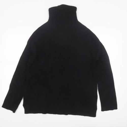 No. Eleven Women's Black Wool Cashmere Roll Neck Jumper M
