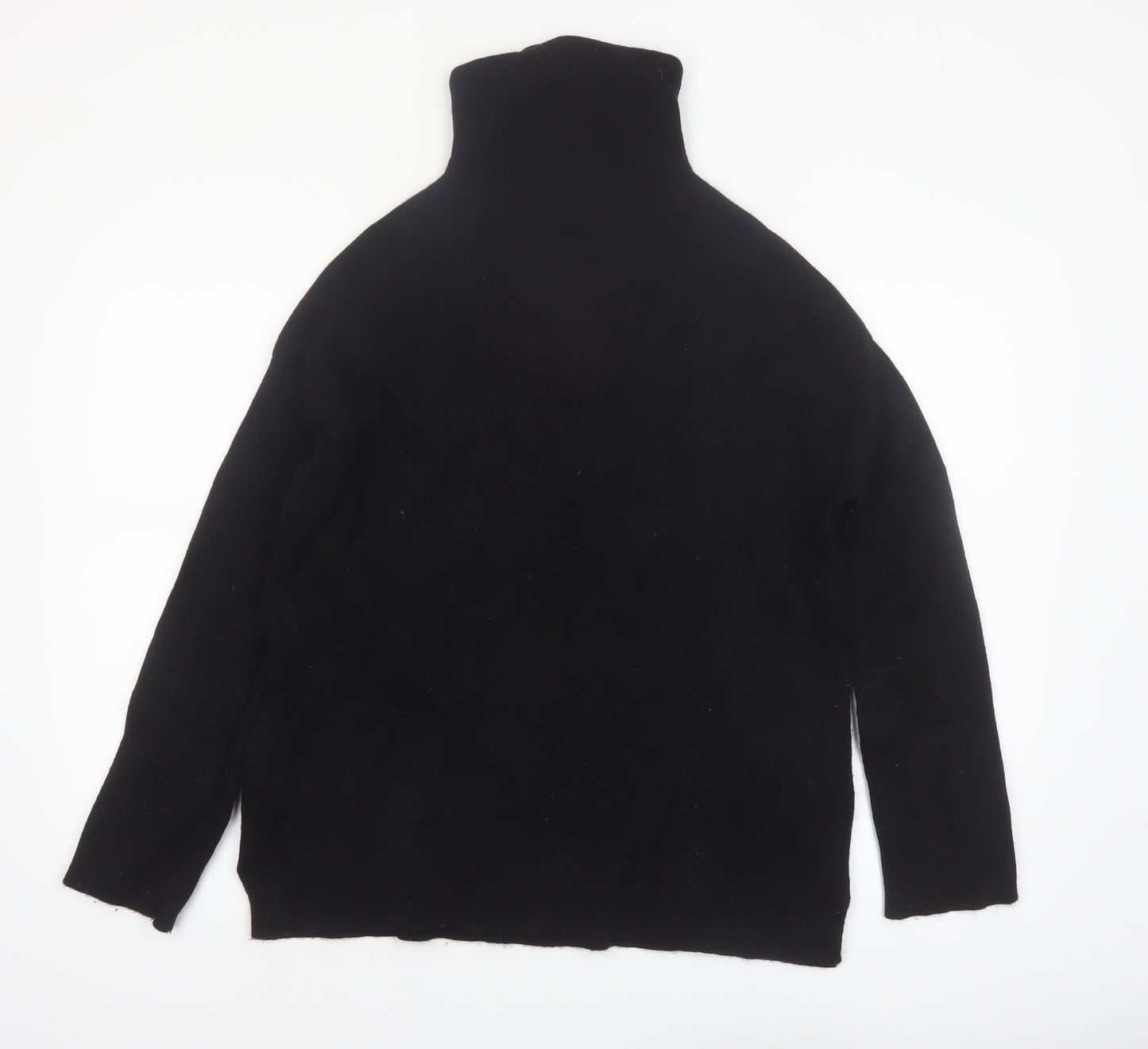 No. Eleven Women's Black Wool Cashmere Roll Neck Jumper M