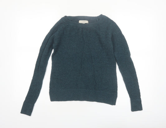 Ann Taylor Loft Women’s Teal Cable-Knit Jumper XS