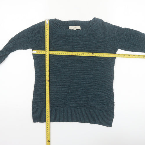 Ann Taylor Loft Women’s Teal Cable-Knit Jumper XS