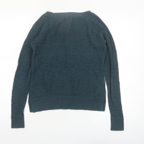 Ann Taylor Loft Women’s Teal Cable-Knit Jumper XS