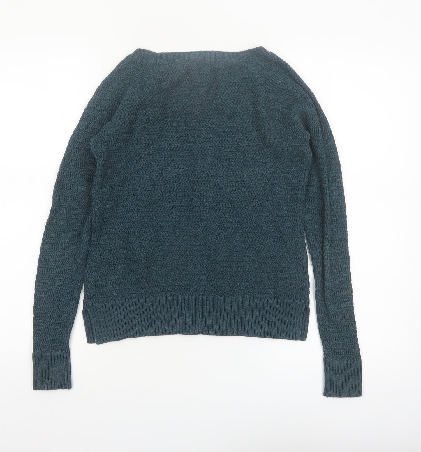 Ann Taylor Loft Women’s Teal Cable-Knit Jumper XS