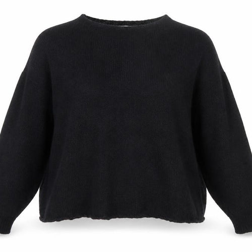 Marks and Spencer Per Una Black Mohair Blend Women's M Chunky Knit Jumper
