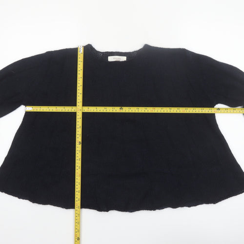 Marks and Spencer Per Una Black Mohair Blend Women's M Chunky Knit Jumper