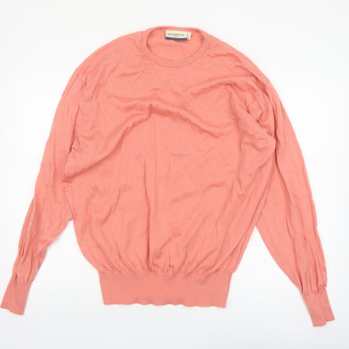 Glenmuir Mens Pink Wool Crew Neck Pullover Jumper XL