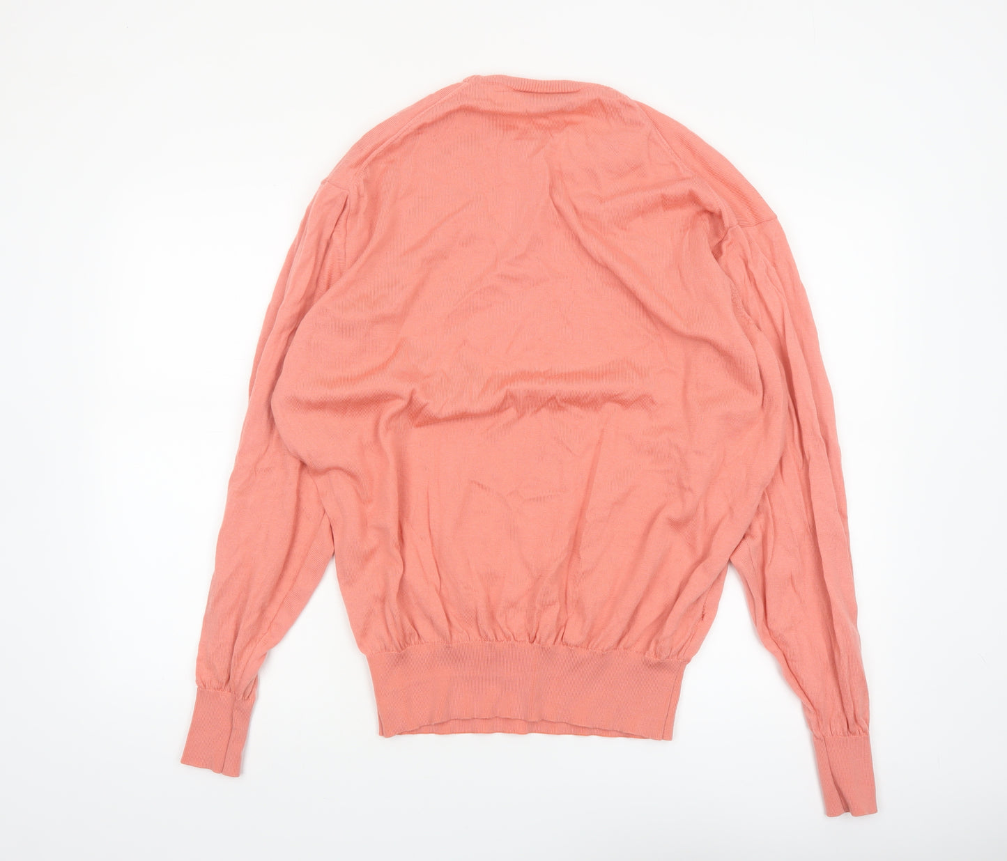 Glenmuir Mens Pink Wool Crew Neck Pullover Jumper XL