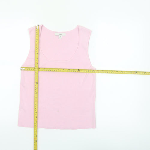 Marks and Spencer Women's Pink Knit Tank Top Size M