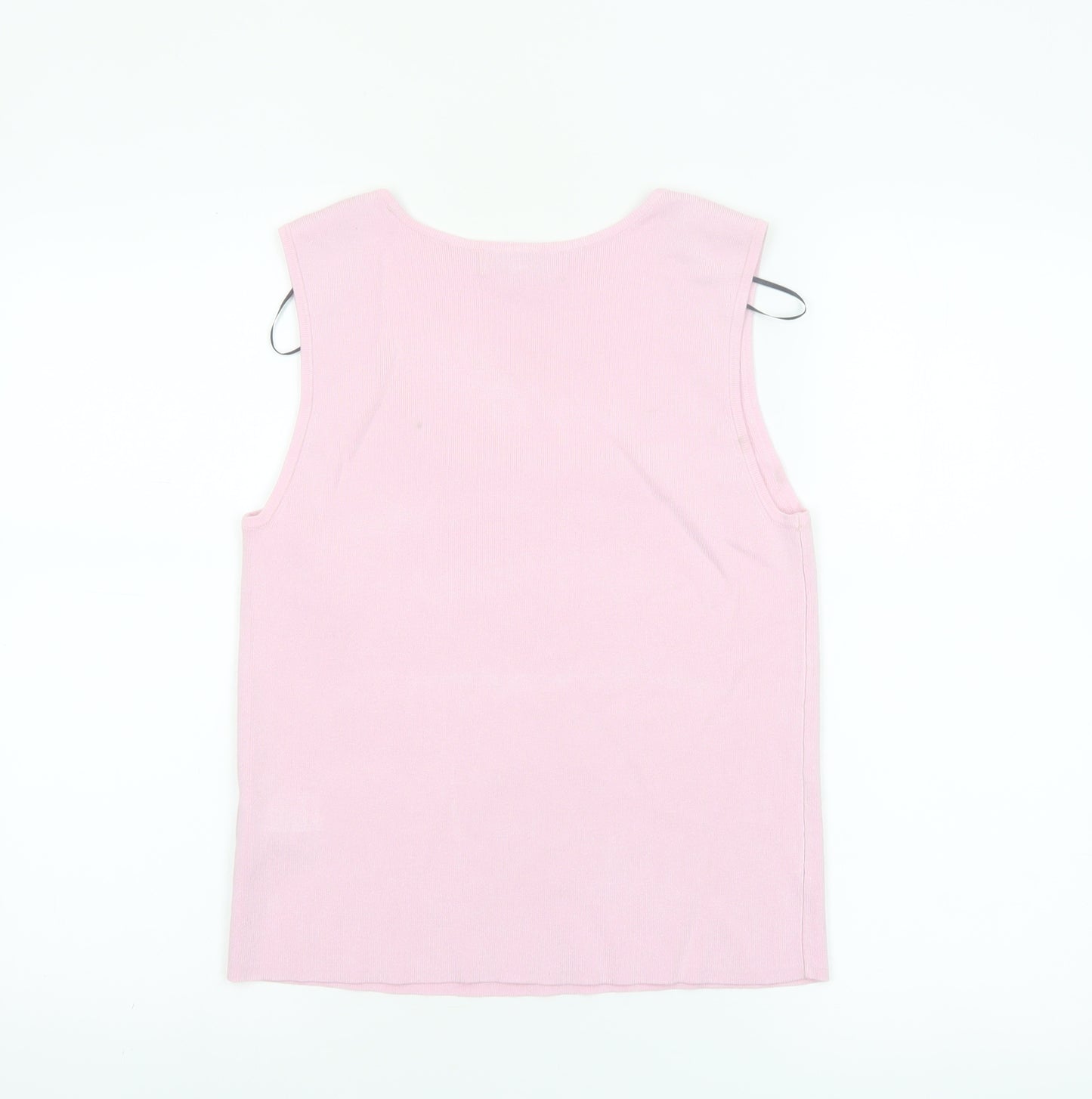 Marks and Spencer Women's Pink Knit Tank Top Size M